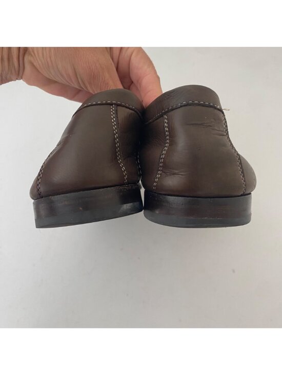 Santoni Italy Loafers Shoes Horsebit Brown